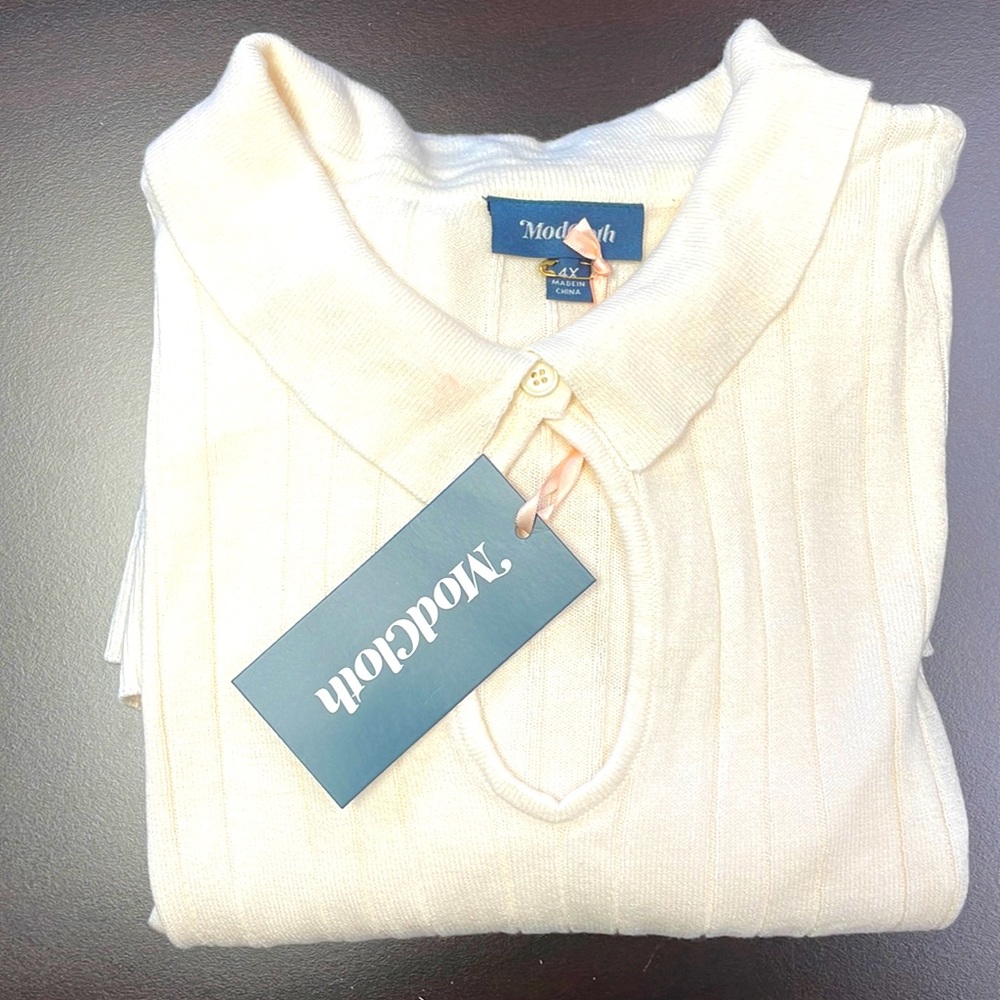 Women ModCloth  knit collar shirt size 4x